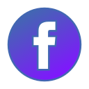 Circle,Facebook,Gradient,Gradient icon,Social media