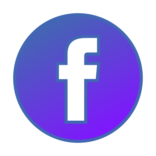 Circle, facebook, gradient, gradient icon, social media icon