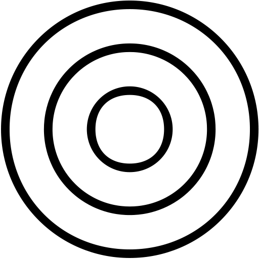 Target, aim, circle, bullseye, goal icon