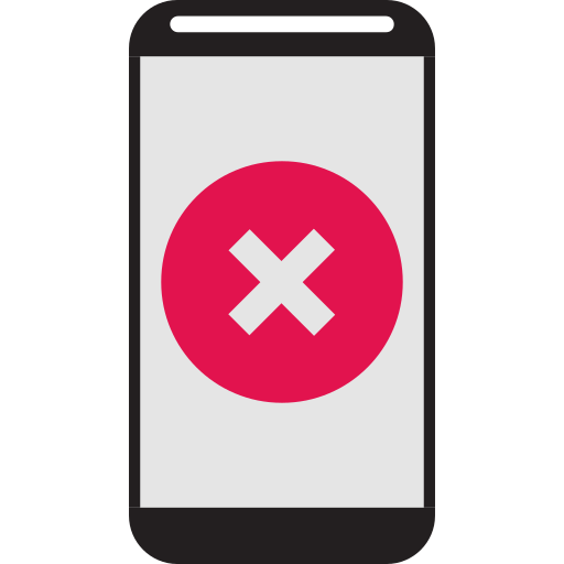 Bad, bad quality, cell phone, mobile phone, no, phone icon