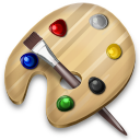 Art, brush, color, drawing, paint, palette icon