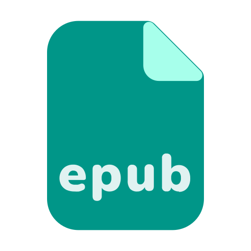 Ext, epub, ebook, file, format, extension, document icon