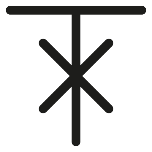 Elk, rune, slavic calendar, slavic symbols icon