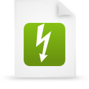 File, document, paper, green icon