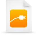 File, document, paper, orange icon