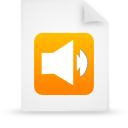 File, document, paper, orange icon