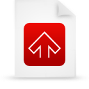 File, document, paper, red icon