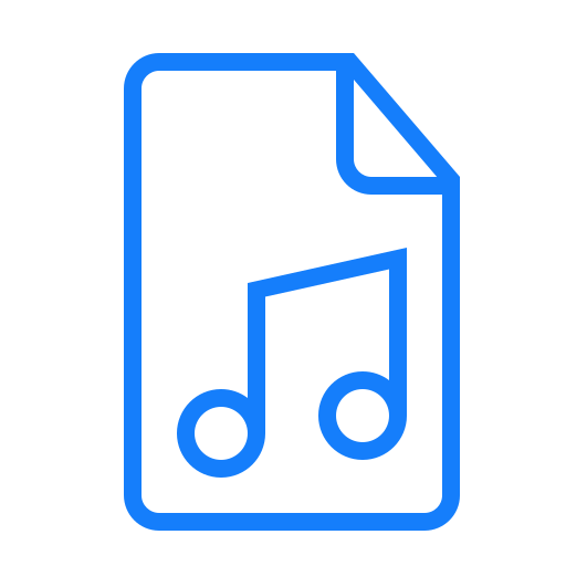 Document, music icon