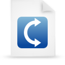 File, document, paper, blue icon