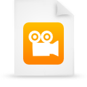 File, document, paper, orange icon