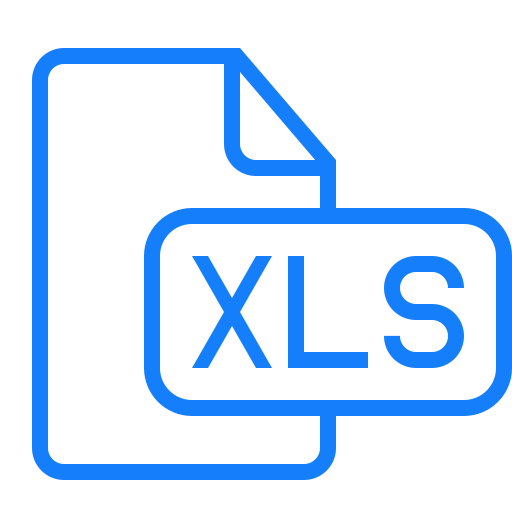 Document, file, xls icon