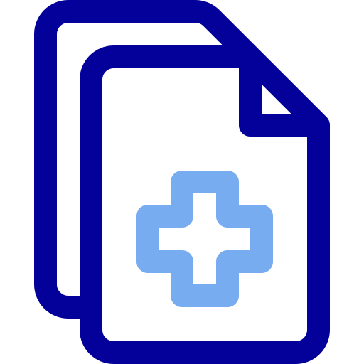 File, document, data, health, result, archive, folder icon