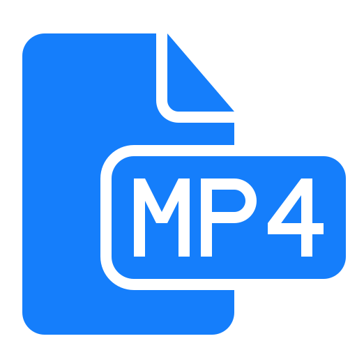 Mp4, document, file icon
