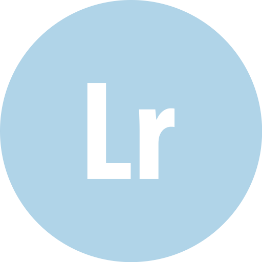Adobe, lightroom, round icon