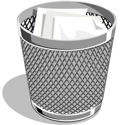 Full, recycle bin, trash icon