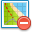 Map, delete icon