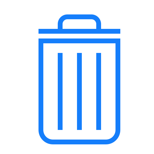 Can, trash icon