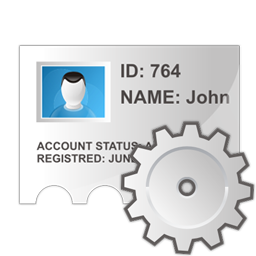 Identity, profile, edit icon