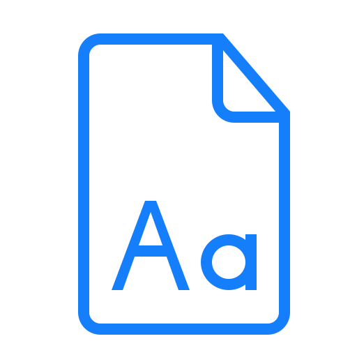 Document, font icon