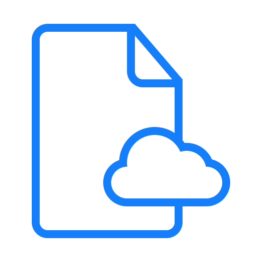 Cloud, document icon