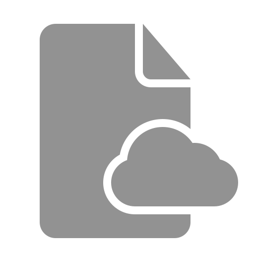 Document, cloud icon