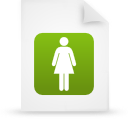 File, document, paper, green icon