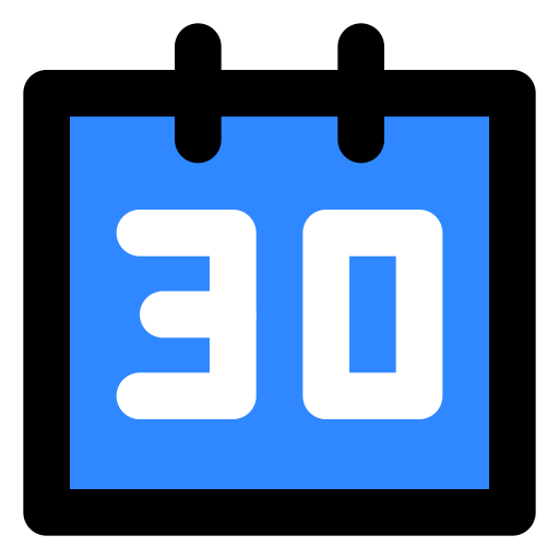 Calendar, thirty, two icon