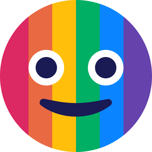 Emoji, face, lgbt, rainbow icon