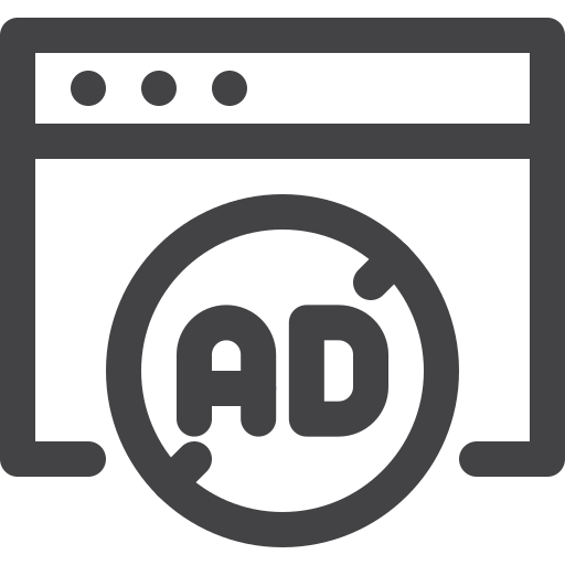 Adblock, advertising, blocked, internet, seo icon