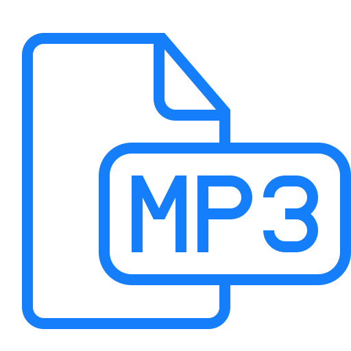 Document, file, mp3 icon