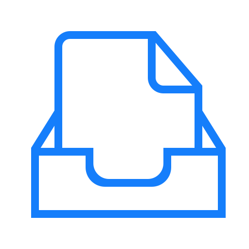Document, inbox icon