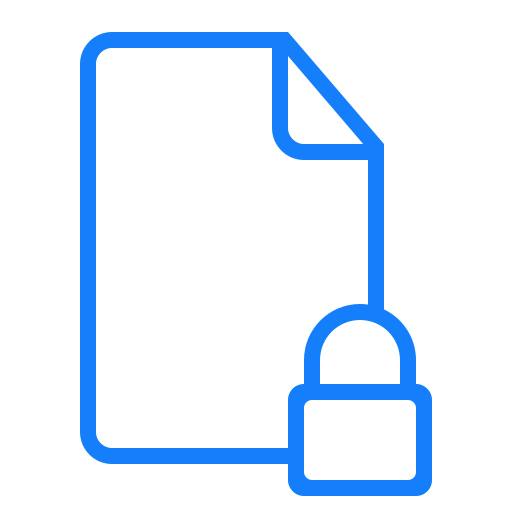 Locked, document icon