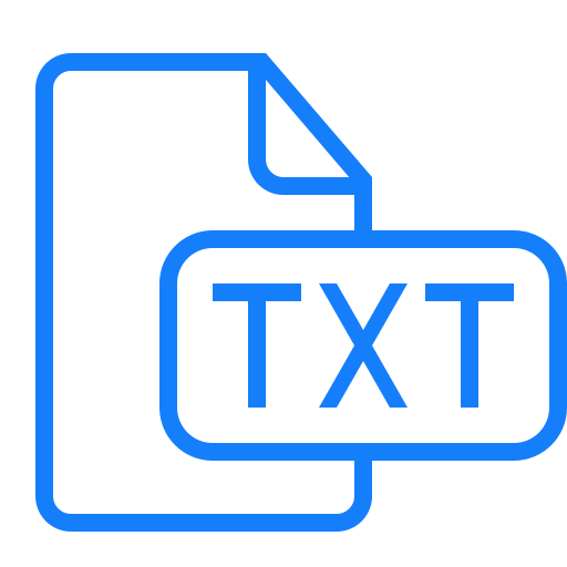 Document, txt, file icon
