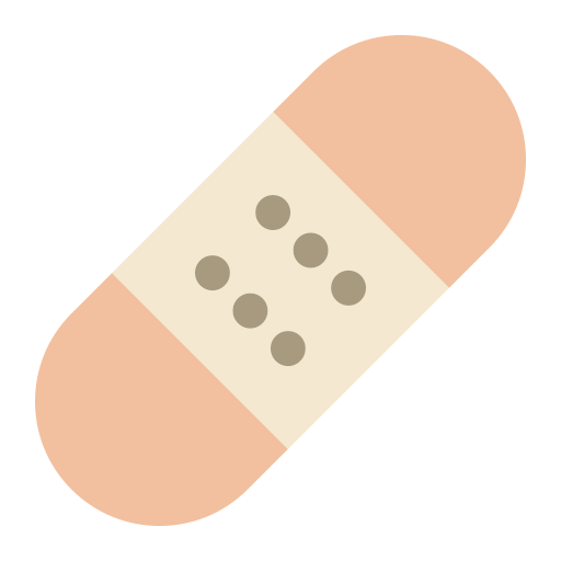 Bandage, healing, pharmacy, wound, patch, cure, treatment icon