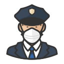 Asian,Coronavirus,Male,N-95 mask,Police