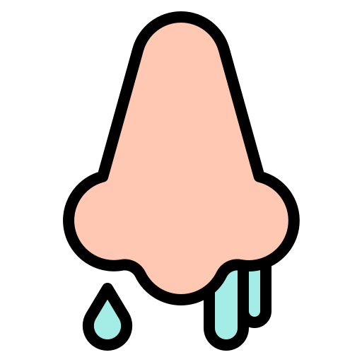 Covid-19, nose, secretions, snot, symptom, virus, corona icon