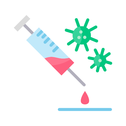 Blood, coronavirus, covid, science, syringe icon