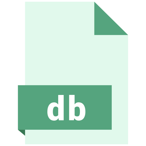 Db, file, format icon