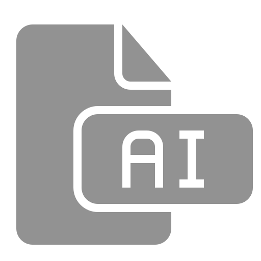 Document, ai, file icon