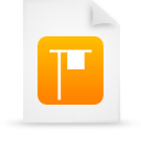 File, document, paper, orange icon