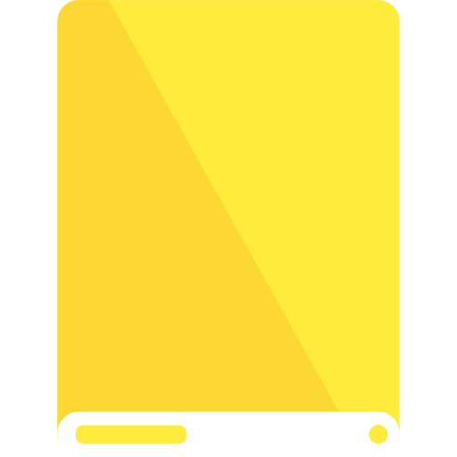 Drive, white, yellow icon