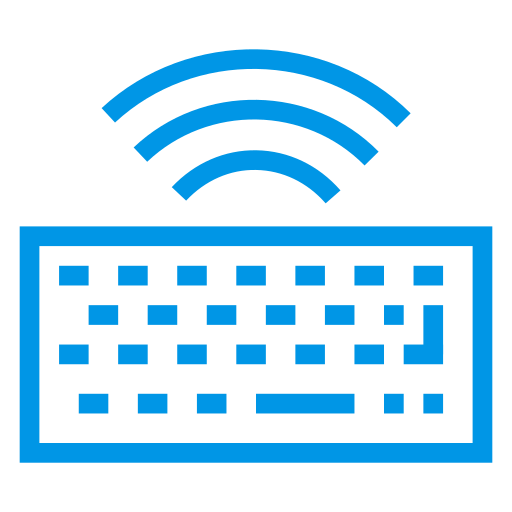 Accessories, computer, hardware, keyboard, multimedia, typing, wireless icon
