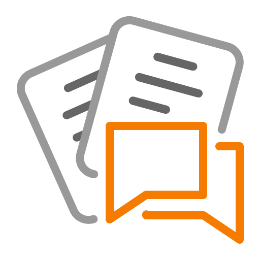 Chat, chatting, conversation, files, message, sms icon