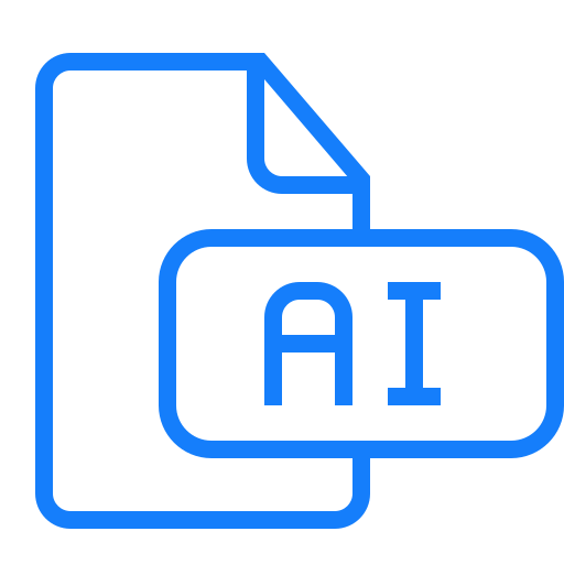 Document, ai, file icon