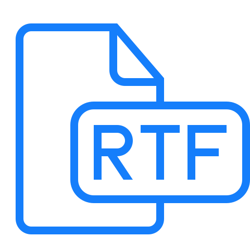 Rtf, document, file icon