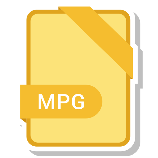 Document, file, mpg, name icon