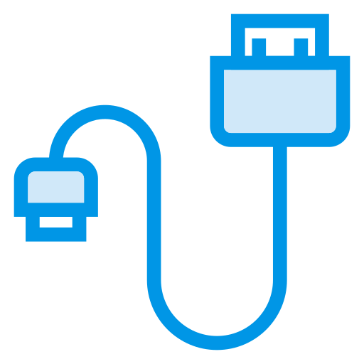 Cable, cord, data, datacable, plug, usb, wire icon
