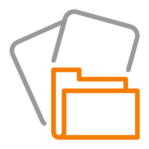 Documents, files, folder icon