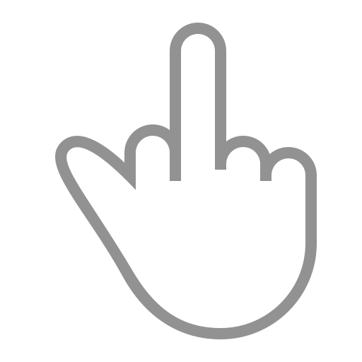 Finger, middle icon