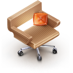 Chair, furniture icon